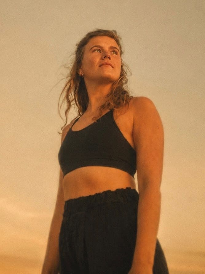 Margarita im Sonnenuntergang am Meer